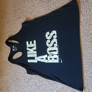 Nike LIKE A BOSS Tank Top WORK OUT*KICK A$$*FEEL SMOKIN HOT, MED